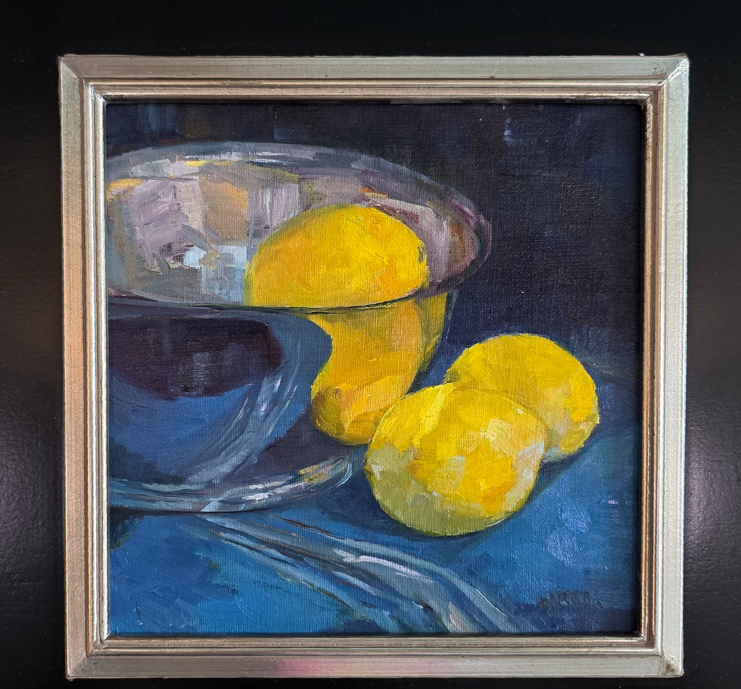 Lemons in a Silver Bowl