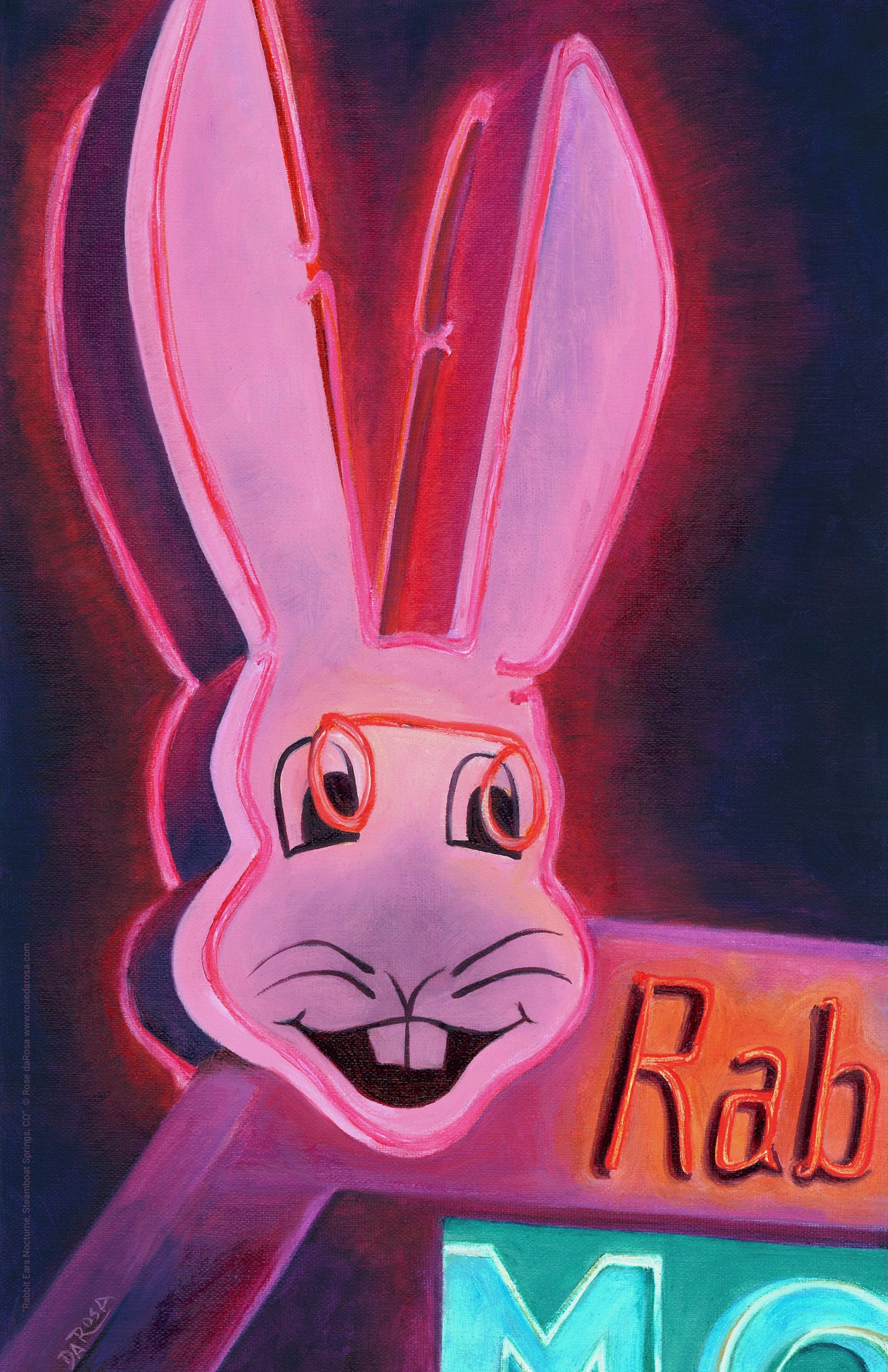 Art Print of "Rabbit Ears Motel Nocturne"