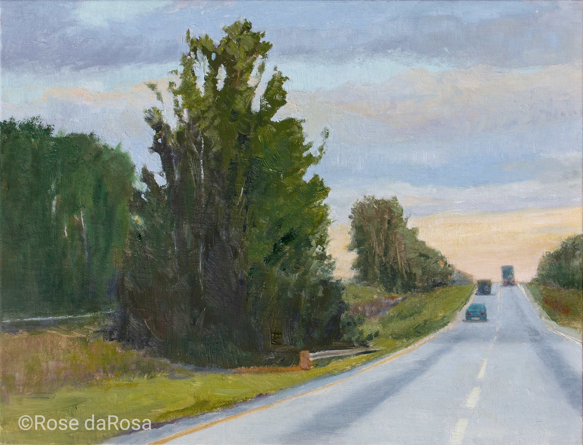 Painting of Georgia-Highway by Rose DAROSA