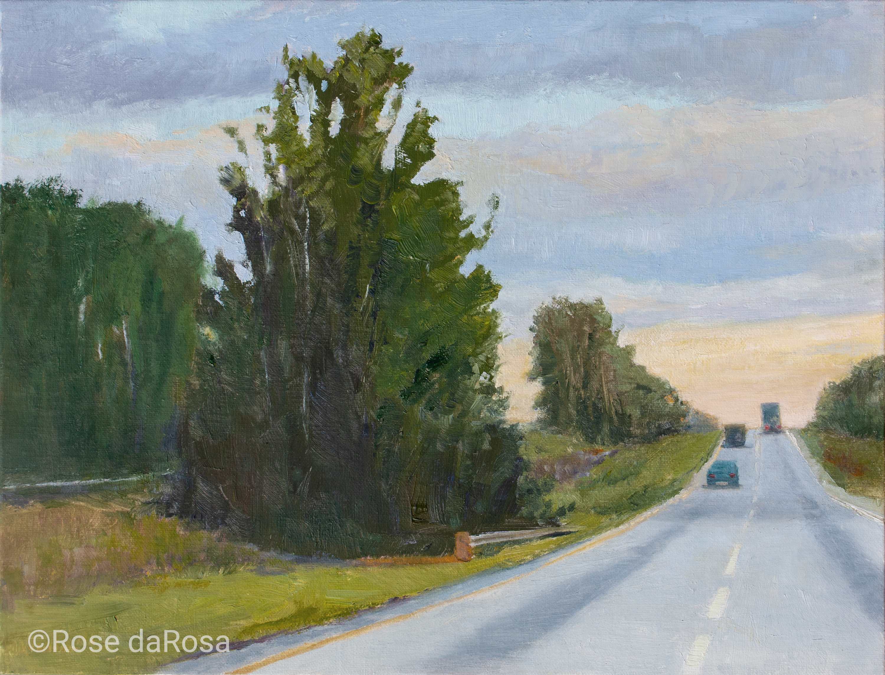 Painting of Georgia-Highway by Rose DAROSA