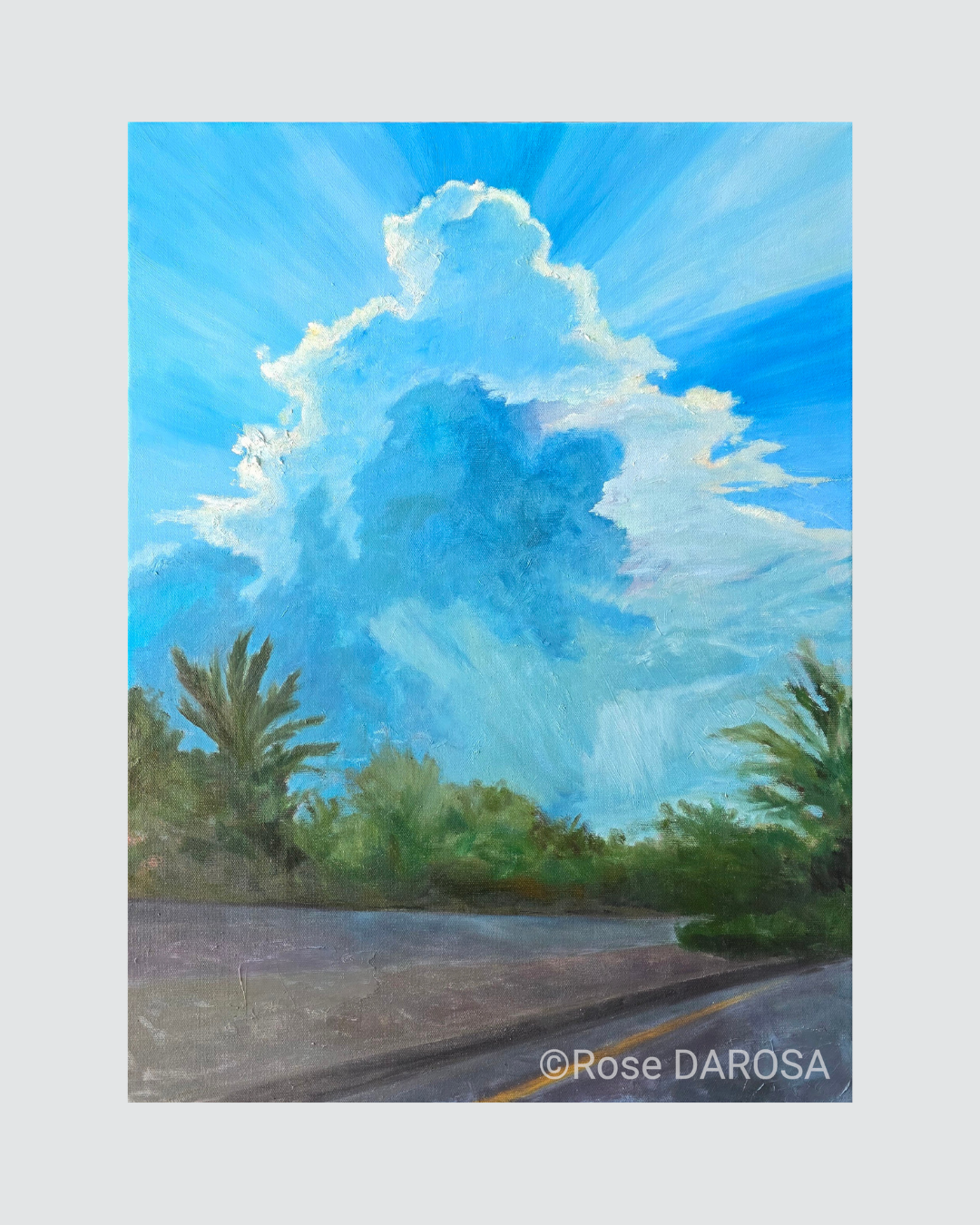 Rose-DAROSA Highway Cumulonimbus Miami 18x24