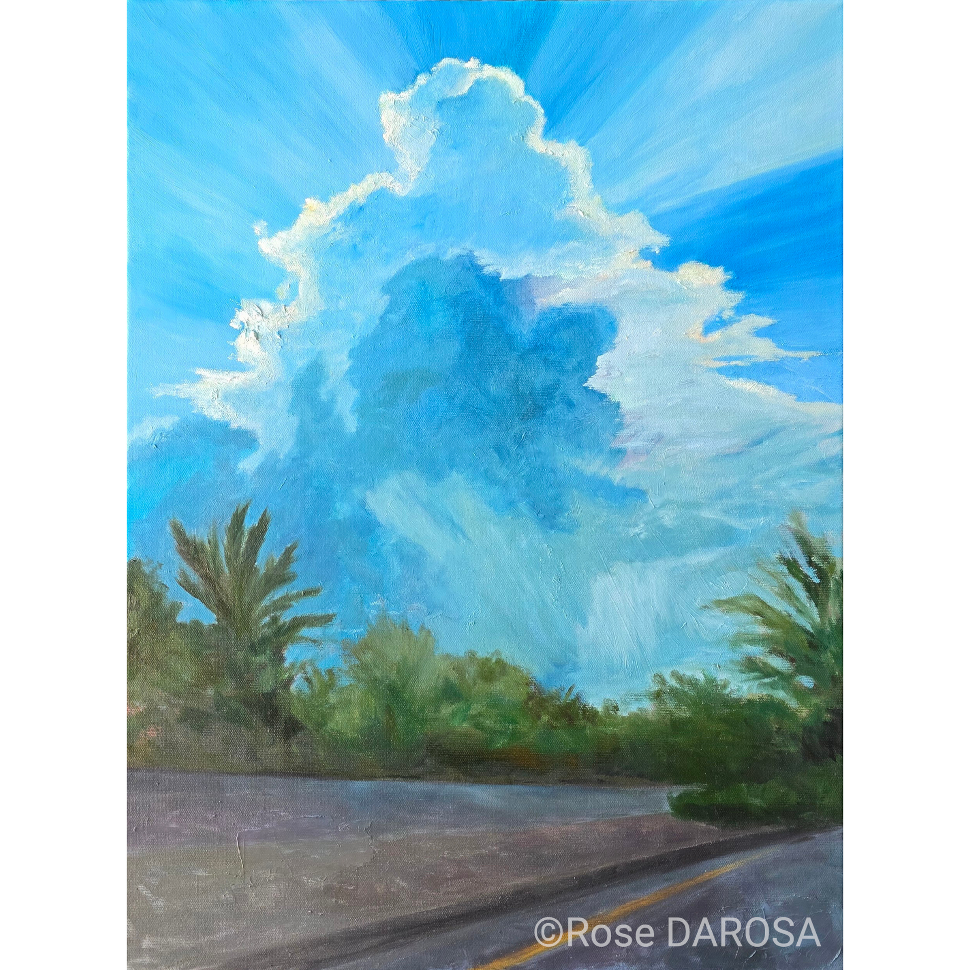 Rose-DAROSA Highway Cumulonimbus Miami 18x24