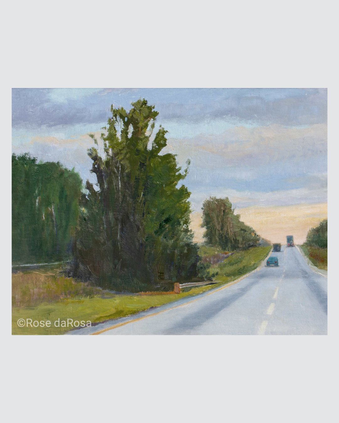 Painting of Georgia-Highway by Rose DAROSA